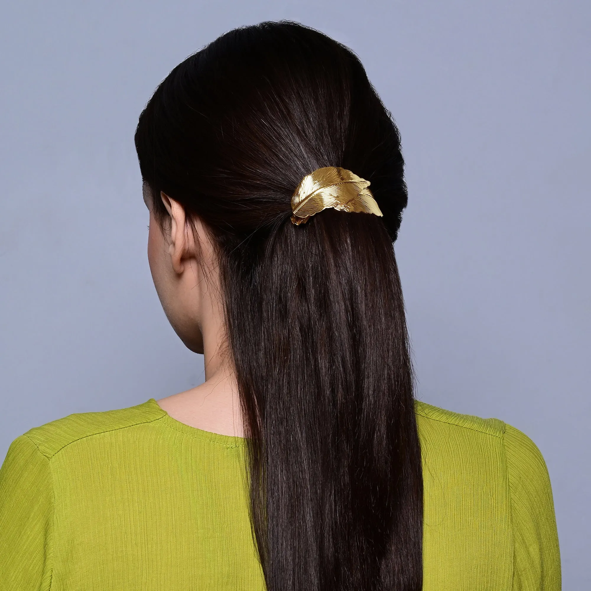 Accessorize London Rose Gold Hair Layered Leaf Barrette